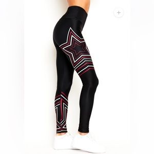 NWT GOLDSHEEP black flash star legging